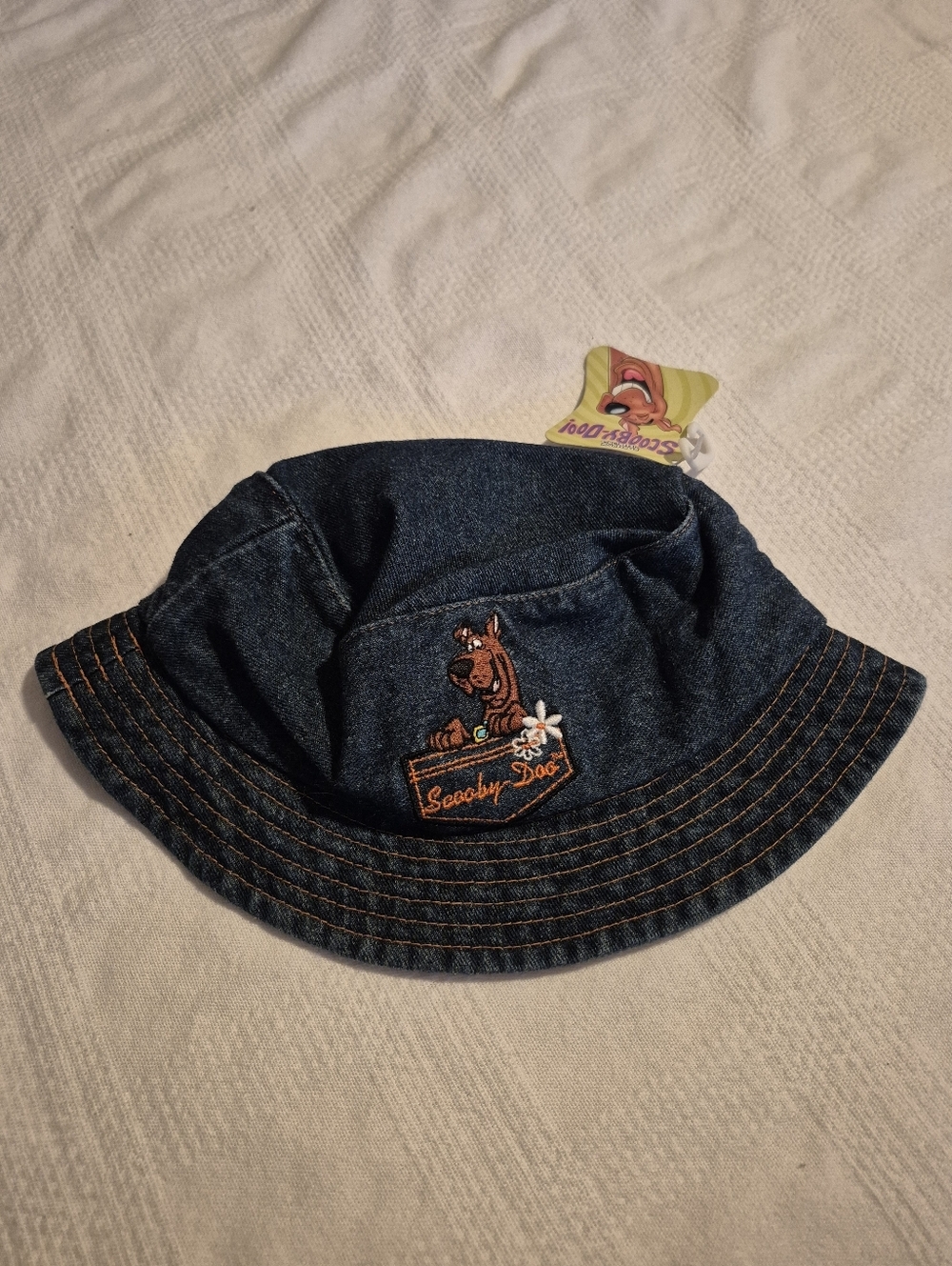 Scooby-Doo One size jean bucket hat NWT 1999 fits big kids to adult